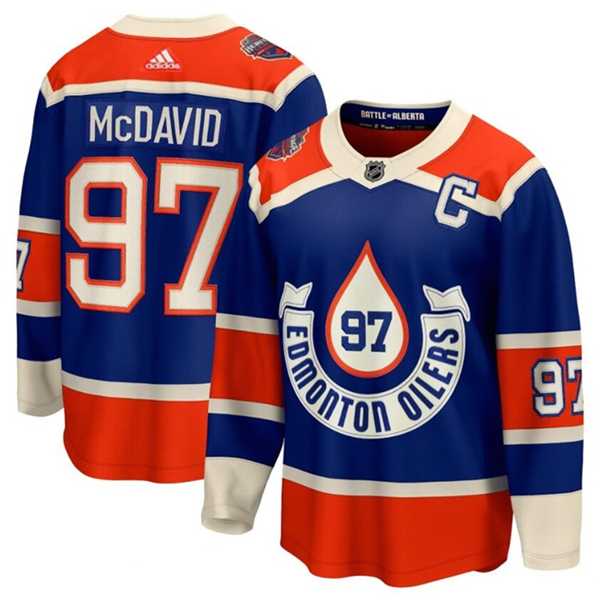 Men's Edmonton Oilers #97 Connor McDavid 2023 Royal With Patch Heritage Classic Primegreen Stitched Jersey Dzhi,We sell and wholesale Men's Edmonton Oilers #97 Connor McDavid 2023 Royal With Patch Heritage Classic Primegreen Stitched Jersey Dzhi on line form chian!